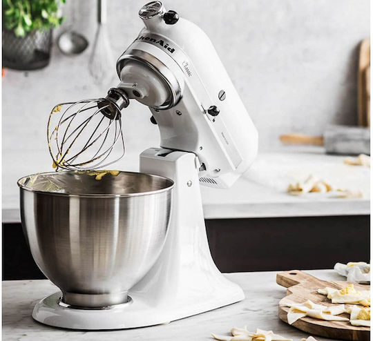 Kitchenaid Classic Stand Mixer 250W With Stainless Bowl 4.28lt White