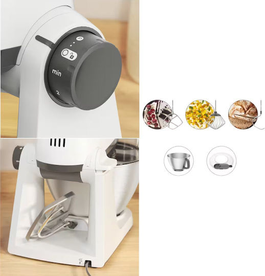 Kenwood Multi Tasker Küchenmaschine 1000W mit Rostfreiem Schüssel 1,7l Weiße