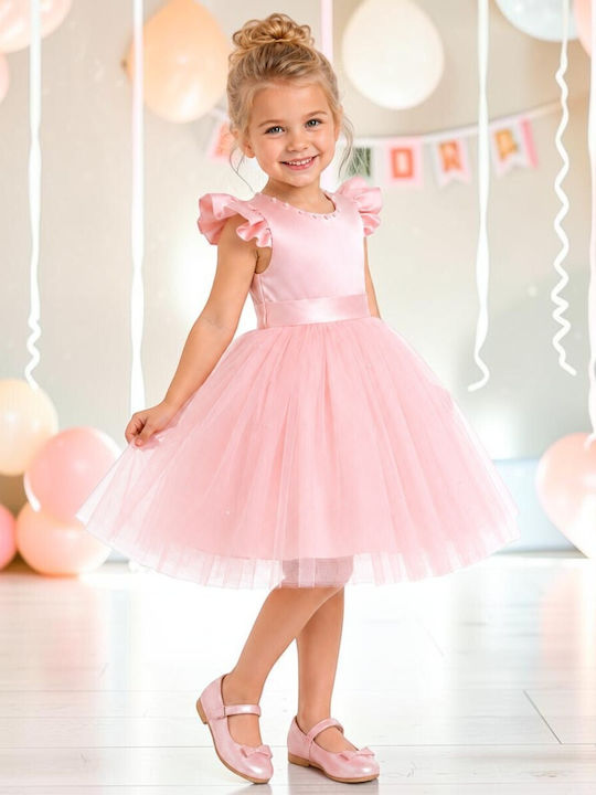 TakTakBaby Rosa Taufkleid für Mädchen