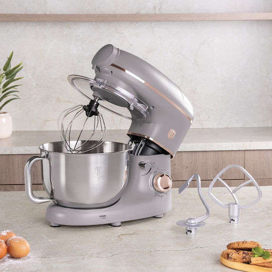 Kitchen Machine 1500W with Stainless Bowl 5.5L Grey