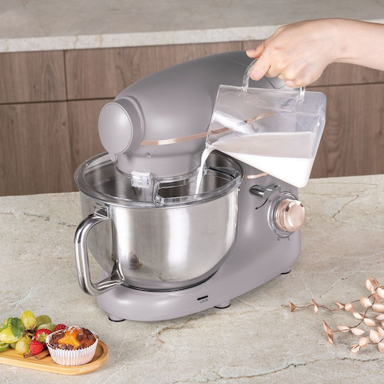 Kitchen Machine 1500W with Stainless Bowl 5.5L Grey
