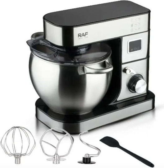 Küchenmaschine 2000W mit Rostfreiem Schüssel 8lt Inox