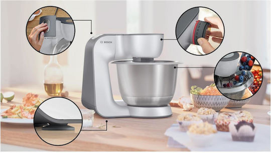 Bosch MUM 5 Series 4 Stand Mixer 1000W with Stainless Bowl 3.9L Inox