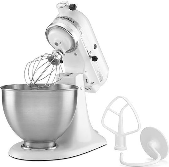 Kitchenaid Κουζινομηχανή 275W με Ανοξείδωτο Κάδο 4.30lt Λευκή