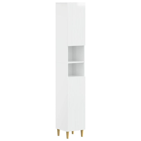 vidaXL Στήλη Μπάνιου Δαπέδου Μ30xΒ31xΥ190cm Λευκή