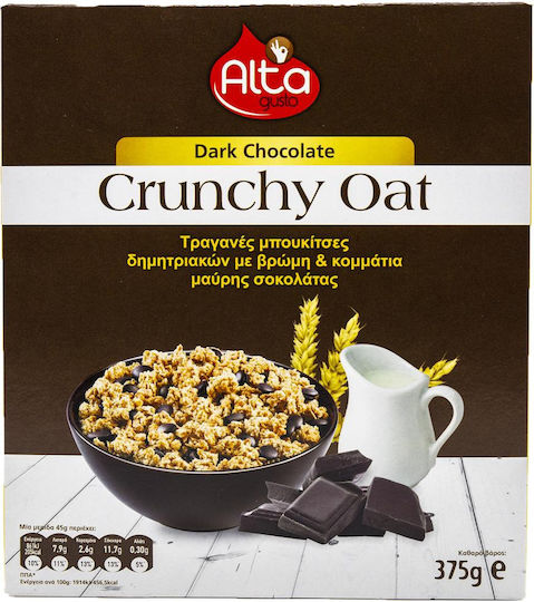 Alta Gusto Crunchy Oat Dark Chocolate Flakes 375gr