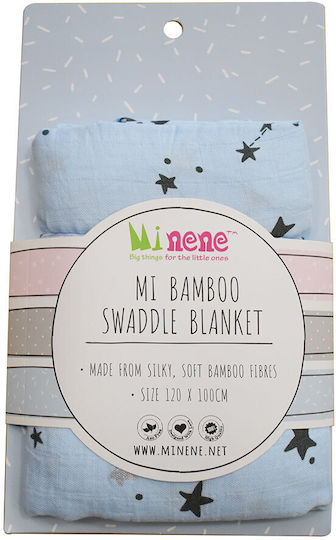 Minene Bamboo Πάνα Αγκαλιάς από Μουσελίνα Γκρι 100x120εκ.
