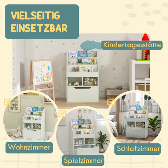 Bücherregal Boden Grün 60x29.9x90cm