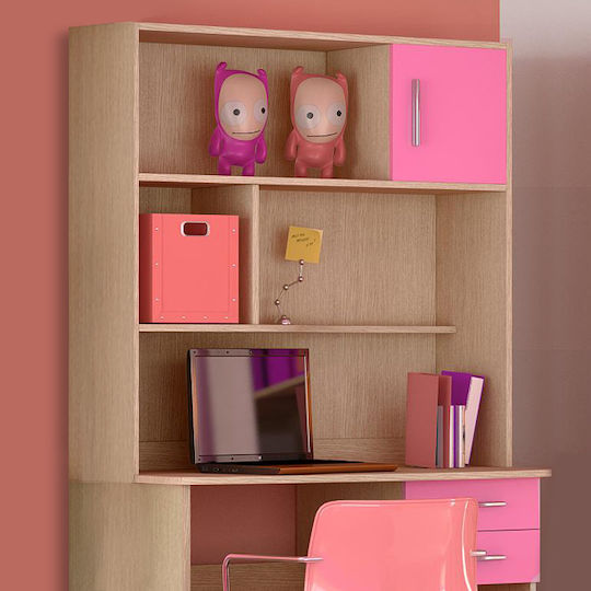 14 Етажерка Стена Oak-Pink 100x30x100см 14 Етажерка Стена Oak-Pink 100x30x100см