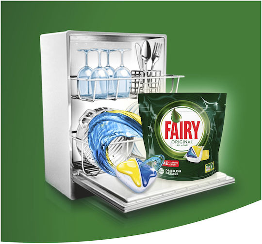 Fairy Original All in One Hülsen/Kapseln Geschirrspülmittel mit Duft Zitrone