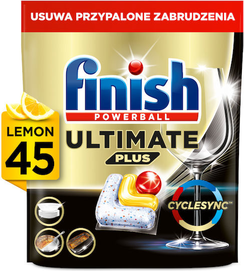 Finish Ultimate Plus 45 Κάψουλες Πλυντηρίου Πιάτων