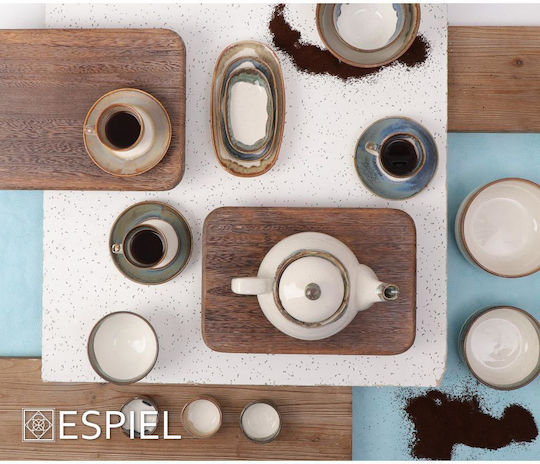 Espiel Essentials Serving Bowl Round Ceramic Beige with Diameter 10cm