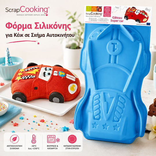 Scrap Cooking No Coating Silicone Cake Baking Pan 33x19x6.5cm