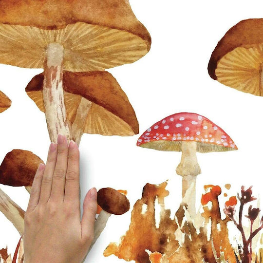 RoomMates Decor Kinder Wandsticker Wand Mushroom Junior 127x83.51cm 13Stück