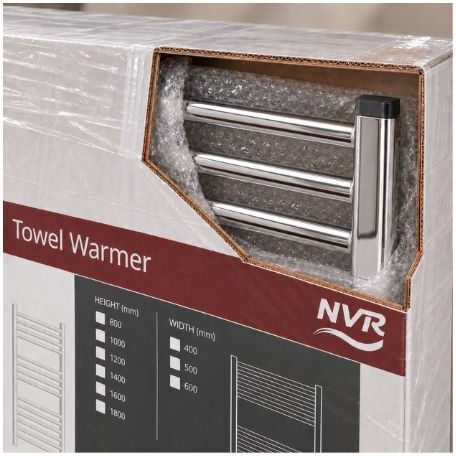 Bathroom Radiator Towel Rail NVR 500x1200 670 Kcal/h Chrome Straight