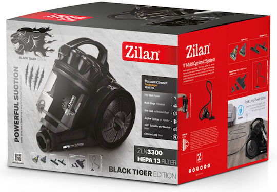 Zilan ZLN3300 Aspirator 700W cu sac 2.5lt Neagră