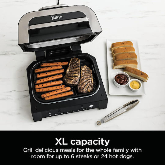 Ninja Foodi® Smart XL Elektrisches Grill 1760W Silber