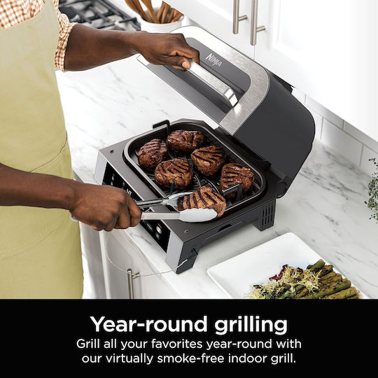 Ninja Foodi® Smart XL Elektrisches Grill 1760W Silber
