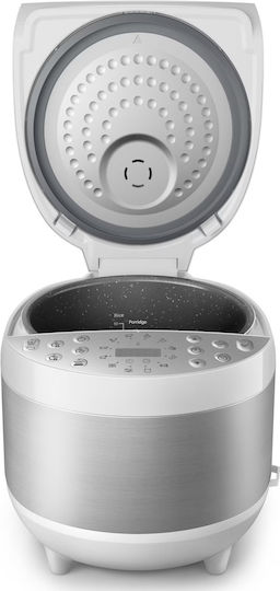 Philips Multifunktionskocher 1300W mit Kapazität 5Es Weißer