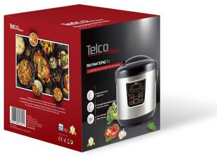 Telco Πολυμάγειρας 900W με Χωρητικότητα 5lt Ασημί