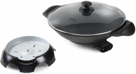 Domo DO8708W Electric Wok 2200W cu Capacitate 5lt Negru