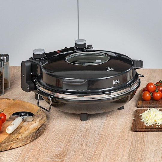 Teesa Pizzabäcker 1200W Schwarzer