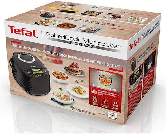 Tefal Sphericook Πολυμάγειρας 820W με Χωρητικότητα 5lt Μαύρος