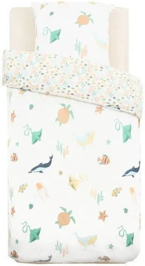 Set Kids Single Duvet Cover With Pillowcase Oceania 140x200cm