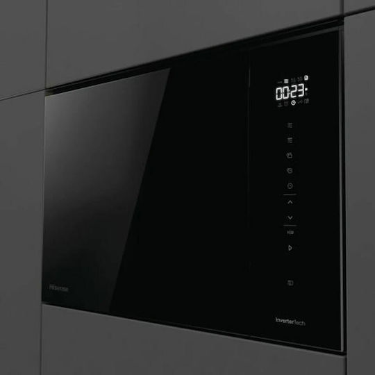 Hisense Eingebauter Mikrowellenofen mit Grill 25lt Schwarze