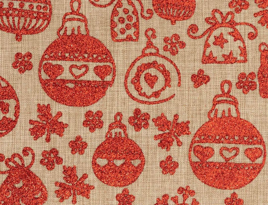 Fééric Lights and Christmas A-s Fabric Roll Плат за Декорация Burlap 28x300бр Бежов