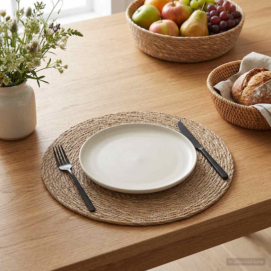 vidaXL Brown Placemats 30x30cm 4 Pieces