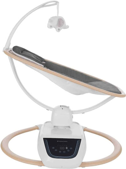 Kikka Boo Elektrisch Baby Relax Schaukel BeeMoove mit Musik Gray für Kind bis 9kg