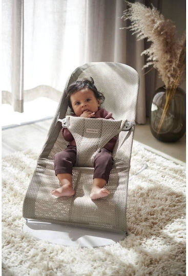 BabyBjorn Ръчен Релакс Бебе Balance Soft Mesh Beige Mesh за Дете до 13кг
