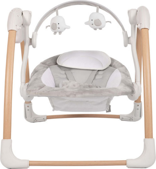 Bo Jungle Elektrisch Baby Relax Schaukel Dolphy mit Musik und Vibration Gray für Kind bis 9kg