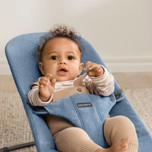BabyBjorn Handbuch Baby Relax Bliss Woven Melange, Blue für Kind bis 13kg