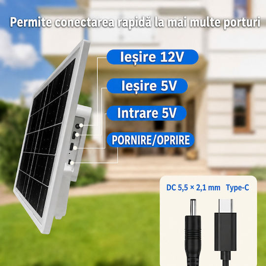Taggo Panou Solar Sisteme CCTV PANOUSOLAR8W12.000MAH