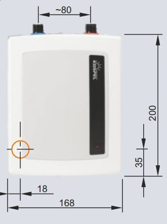 Kospel Amicus Montat pe perete Boilere instant Instalație centrală Monofazat 6kW