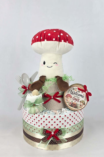 Dama Koupa Handgemachte Windeltorte aus Holz für Mädchen