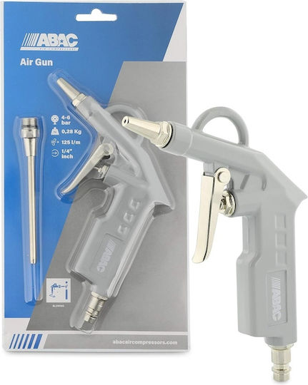 Pistol de Suflare cu Aer Comprimat Abac G-502 Corp din Aluminiu Duza Scurtă Duza Lungă 10 Cm Presiune Maximă 8 Bar