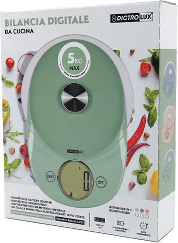 DictroLux Digital Kitchen Scale Up To 5kg Green