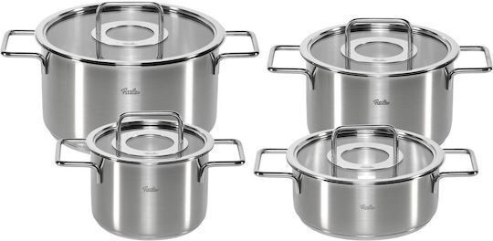 Fissler Pure Collection Rostfreier Stahl Kochgeschirr-Set aus 4 Teilen