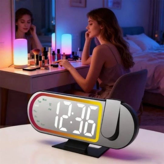 Rolinger Digital Tischuhr LED mit Wecker JG-07154