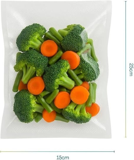 Flat Vacuum Sealer Bags for Vacuum Machines 250x150mm 100pcs