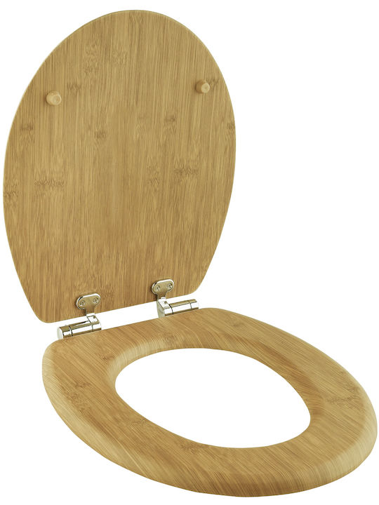 AWD Interior Bamboo Toilet Seat 45.5x37cm Beige