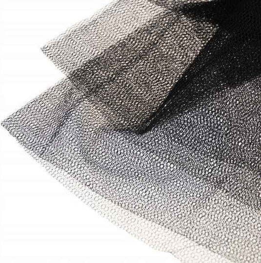 Plasă De Țânțari Pentru Fereastră Cu Scai Stabilă Din Poliester Neagră 130x130cm