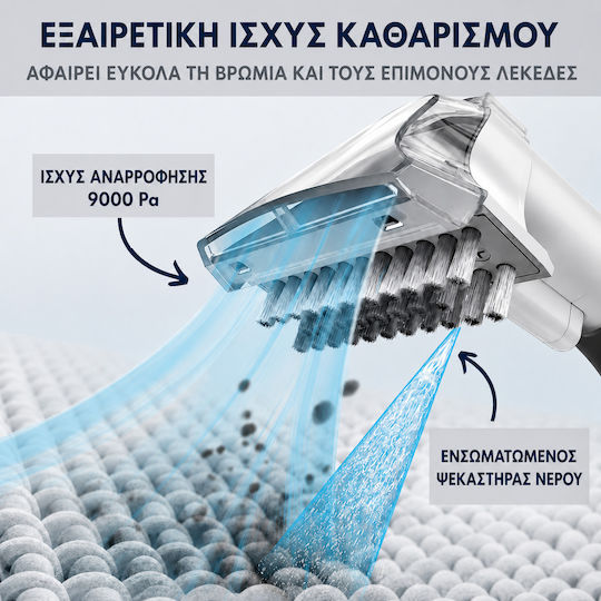 Ryer Aspirator Compact Pentru Covoare Umede Și Uscate 350W Cu Recipient Din Plastic 0.8L Albă