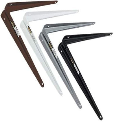 FFG Heavy-Duty Metallic Corner Shelf White 300x350mm 25750