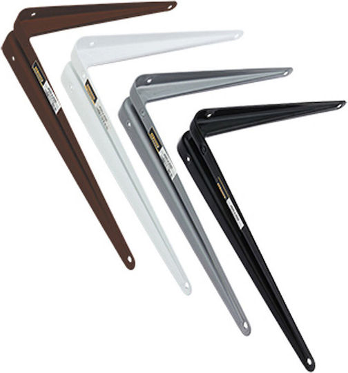 FFG Heavy-Duty Metallic Corner Shelf White 200x250mm 25748