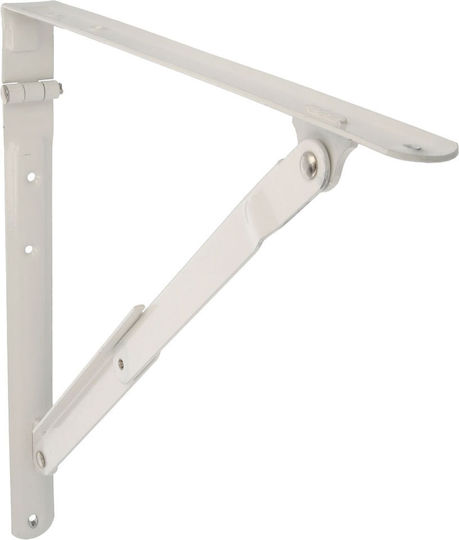 Amig No3 Foldable Eckregal Metallisch in Weiß Farbe 400x400mm 1Stück 23733