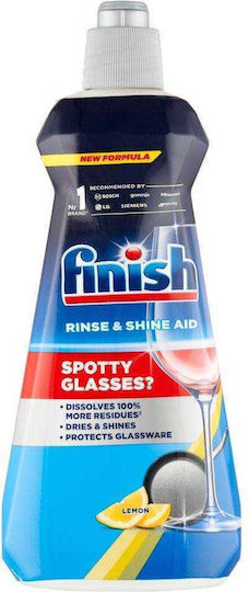 Finish Rinse Aid Agent de Clătire Lichid pentru Mașina de Spălat Vase 1x385ml